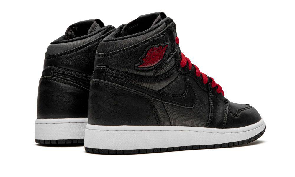 Air Jordan 1 Retro High OG Black Satin Gym Red